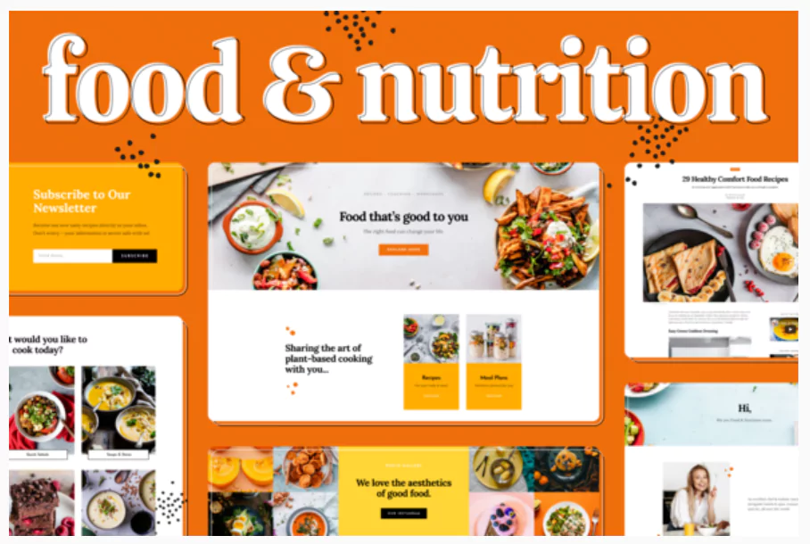 Food & Nutrition Elementor Template Kit