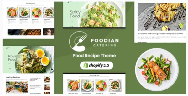 Foodian - Food Blog Shopify Store