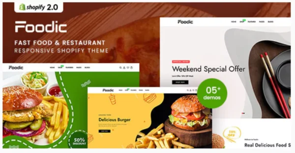 Foodic - Fast Food & Restaurant Responsive Shopify 2.0 Theme