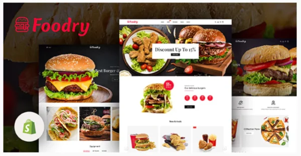 Foodry - Fast Food & Restaurant Responsive Shopify Theme