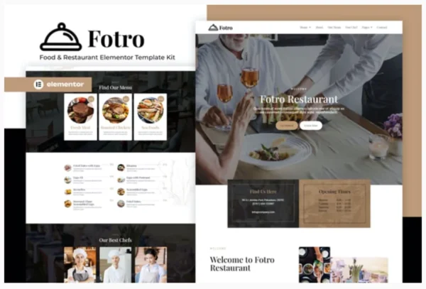 Fotro - Food & Restaurant Elementor Template Kit