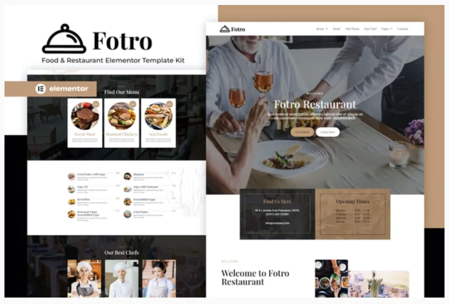 Fotro - Food & Restaurant Elementor Template Kit
