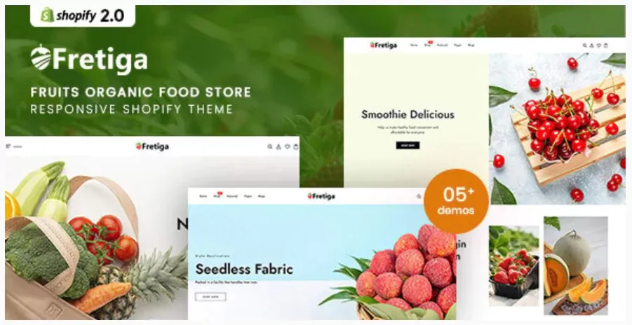 Fretiga - Fruits Organic Food Responsive Shopify Theme