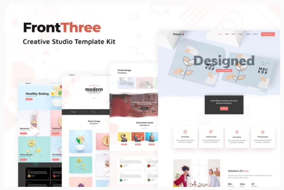 FrontThree - Creative Studio Template Kit