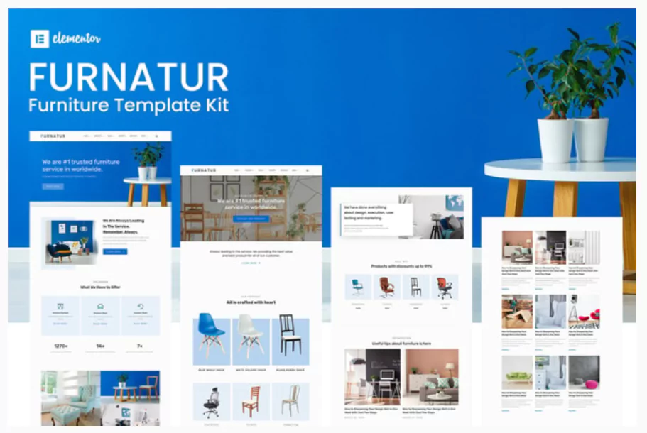 Furnatur - Furniture eCommerce Elementor Template Kit