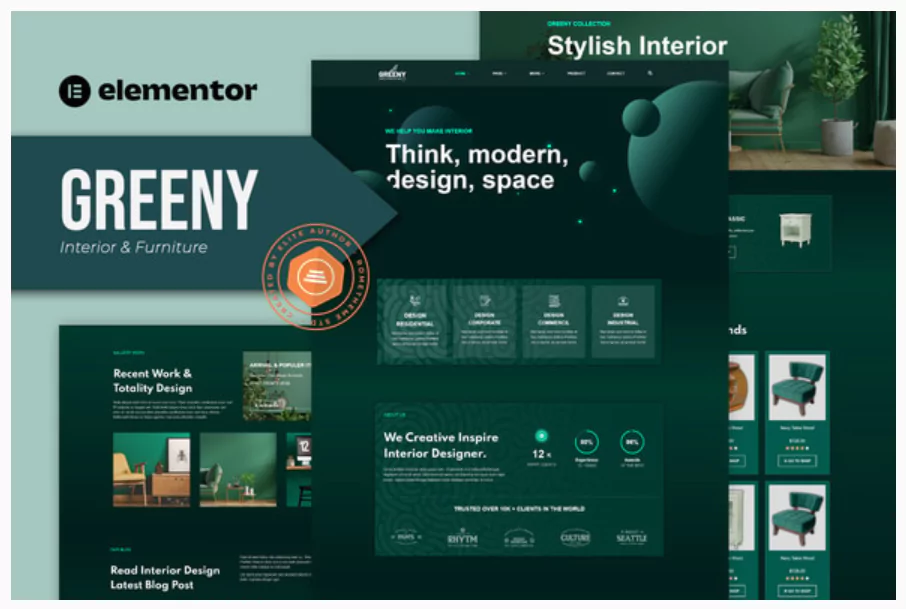 Greeny - Interior Elementor Template Kit