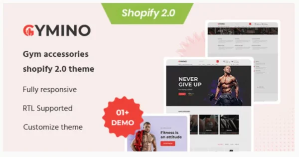 Gymino - The Gym Accessories & Equipment Shopify 2.0 Theme