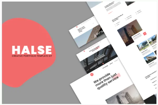 Halse - Architecture & Interior Design Elementor Template Kit