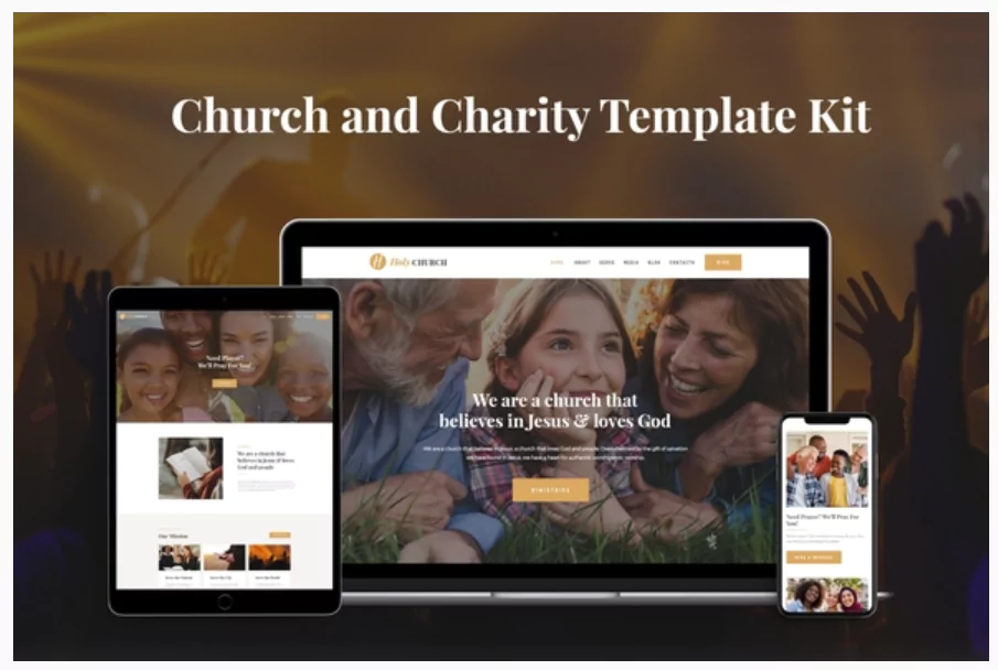 Holy - Church & Charity Template Kit