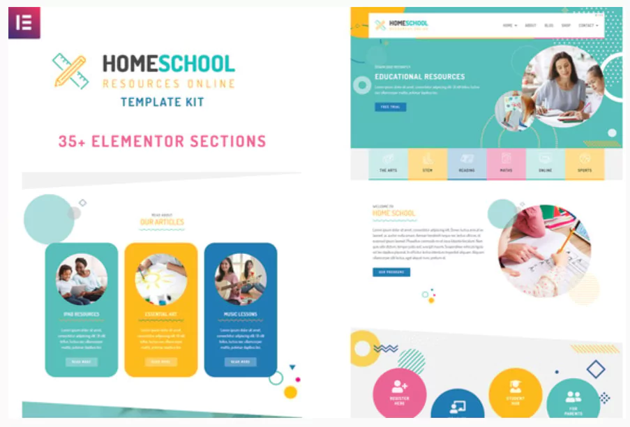 Home School - Premium Elementor Template Kit
