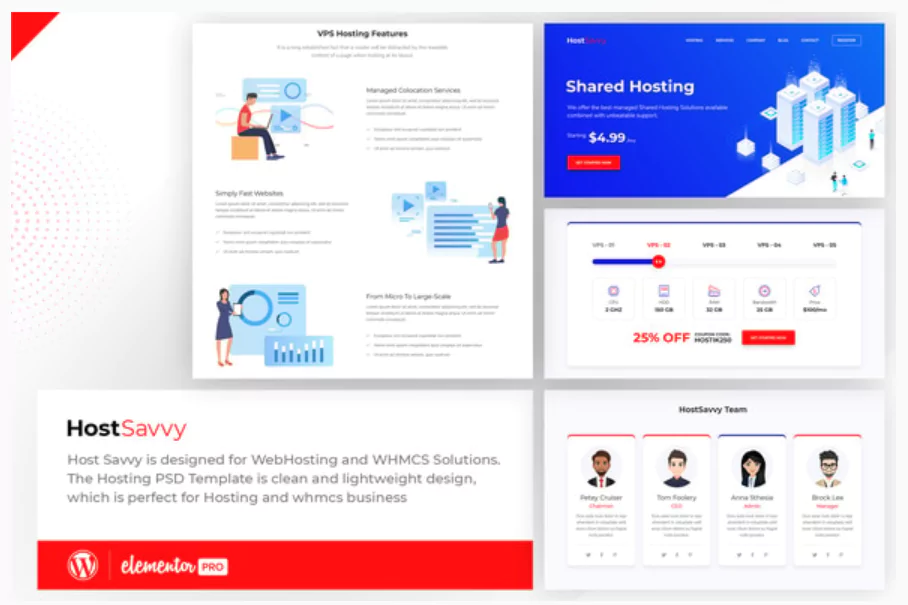 HostSavvy - Web Hosting Elementor Template Kit