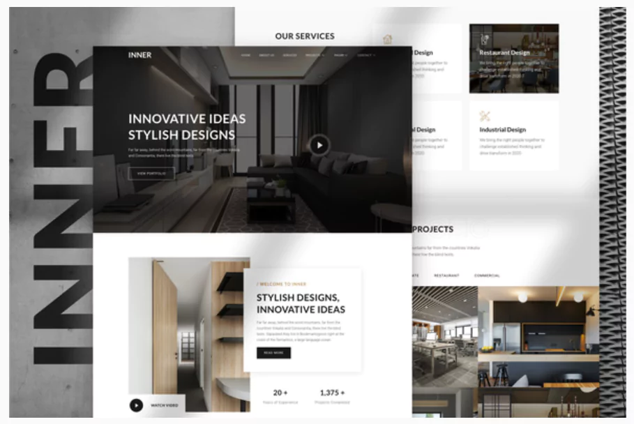 Inner – Interior Design & Architecture Template Kit