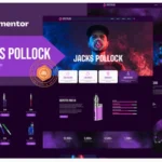 Jacks Pollock - Vape Elementor Template Kit