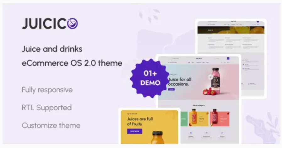 Juicico - The Juice & Drink Ecommerce Shopify Theme
