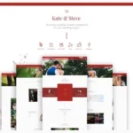 Kate & Steve - Wedding Invitation Elementor Pro Template Kit