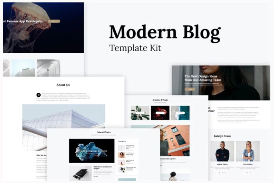 Katelyn - Modern Blog Template Kit