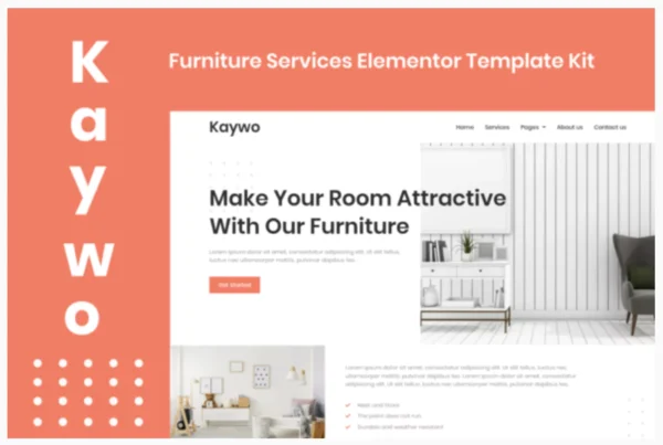 Kaywo - Furniture Services Elementor Template Kit
