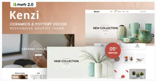 Kenzi - Ceramics & Pottery Decor Shopify Theme