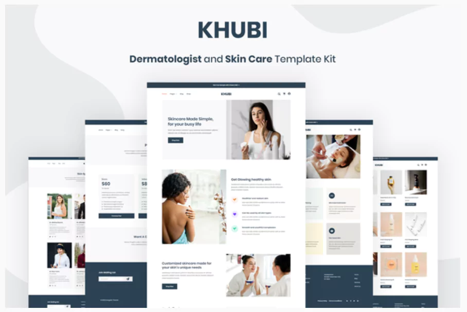 Khubi - Dermatologist & Skin Care Template Kit Khubi - Dermatologist & Skin Care Template Kit