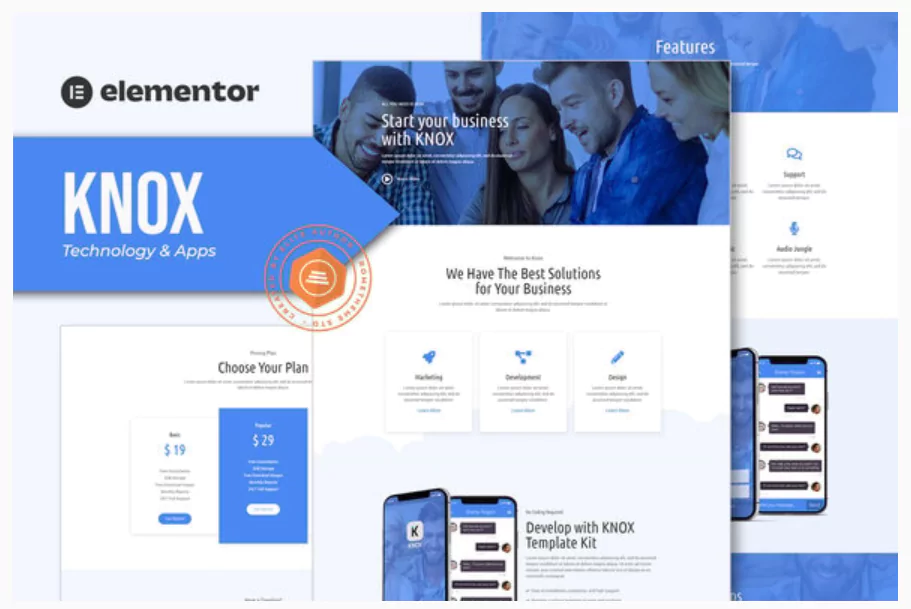 Knox - Technology & Apps Template Kit Knox - Technology & Apps Template Kit