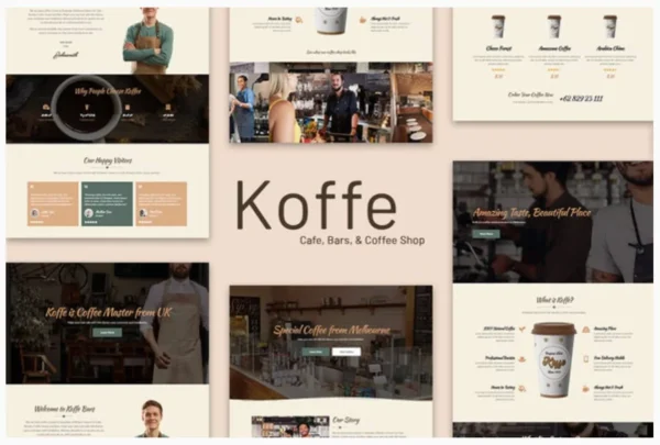 Koffe - Cafe & Coffee Shop Template Kit
