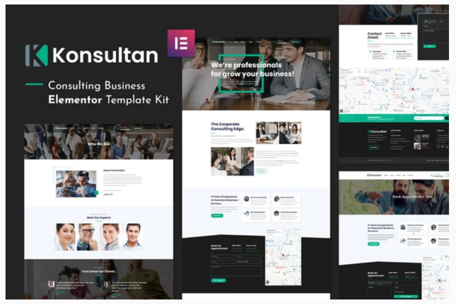 Konsultan Kit - Consulting Business Elementor Template Kit