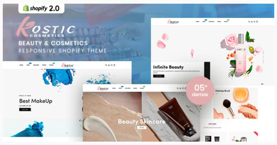 Kostic - Beauty & Cosmetics Shopify Theme