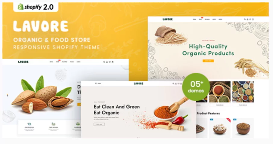 Lavore - Organic & Food Store Shopify Theme