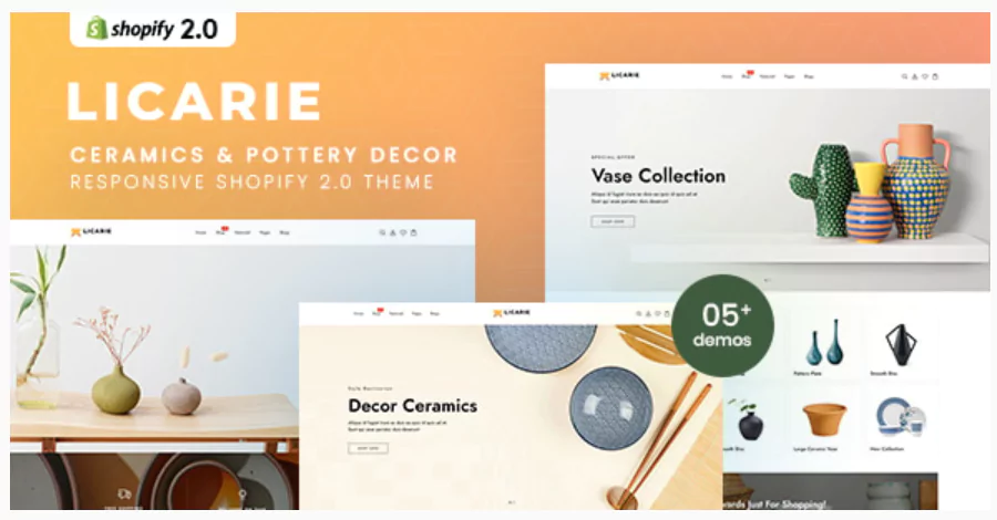 Licarie - Ceramics & Pottery Decor Shopify 2.0 Theme