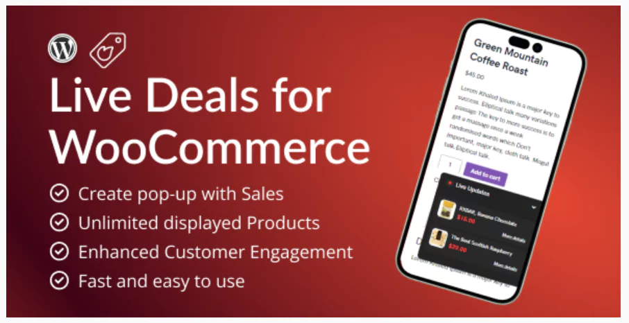 Live Deals for WooCommerce
