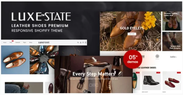 LuxeState - Leather Shoes Premium Shopify Theme