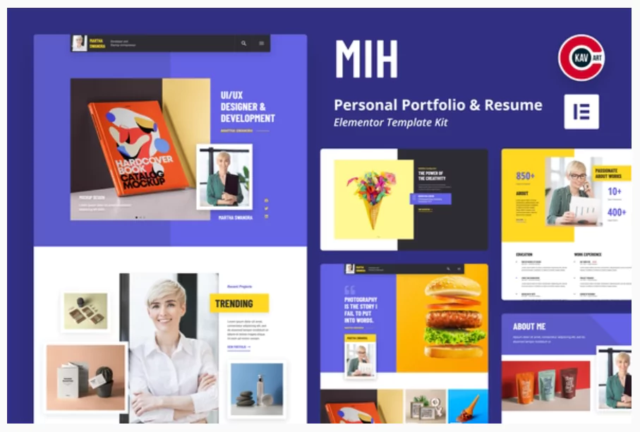 MIH - Personal Portfolio & Resume Template Kit
