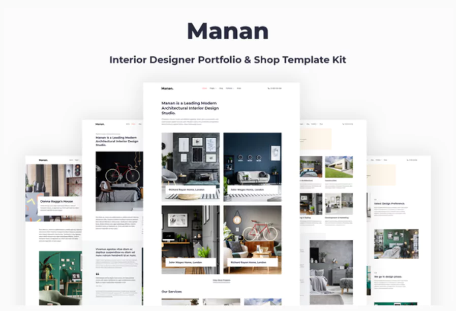 Manan - Interior Designer Elementor Template Kit