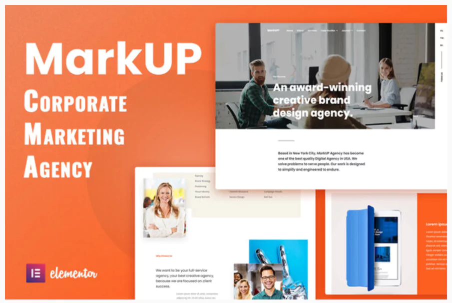 MarkUP - Corporate & Marketing Agency Elementor Template Kit