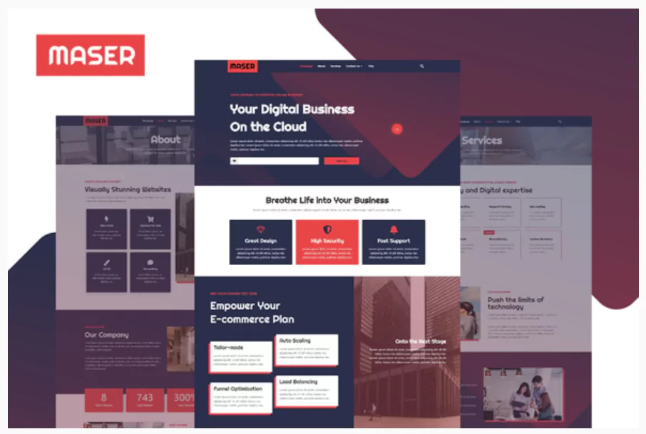 Maser - Web Design Agency Elementor Template Kit