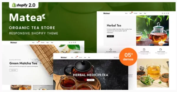 Matea - Organic Tea Store Responsive Shopify 2.0 Theme