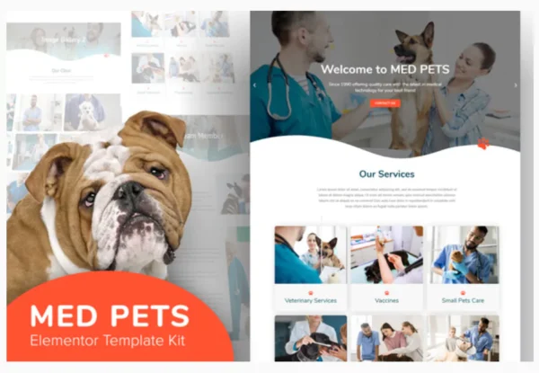 Med Pets - Veterinarian Elementor Template Kit