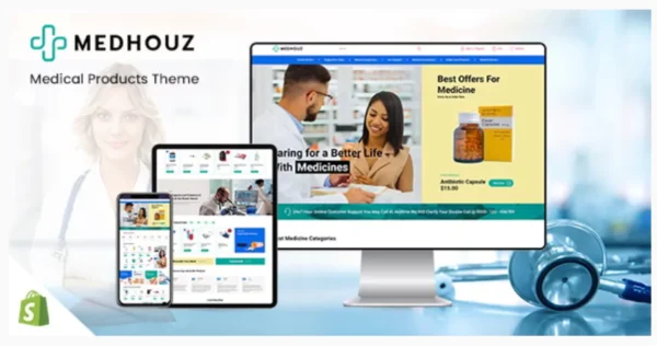 Medhouz - Medical, Pharmacy & Lab Store Shopify Theme