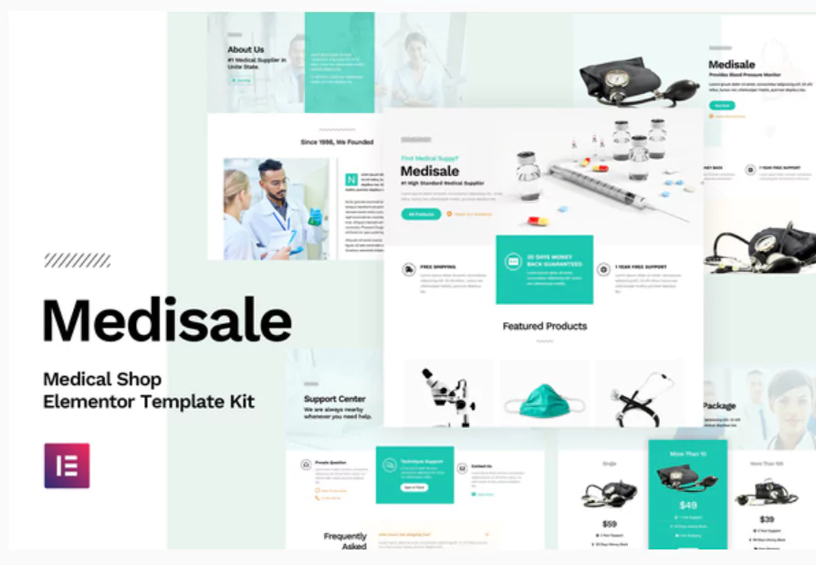 Medisale - Medical Shop Elementor Template Kit