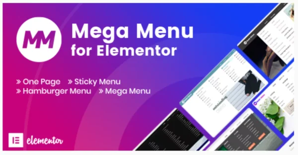 Mega Menu For Elementor