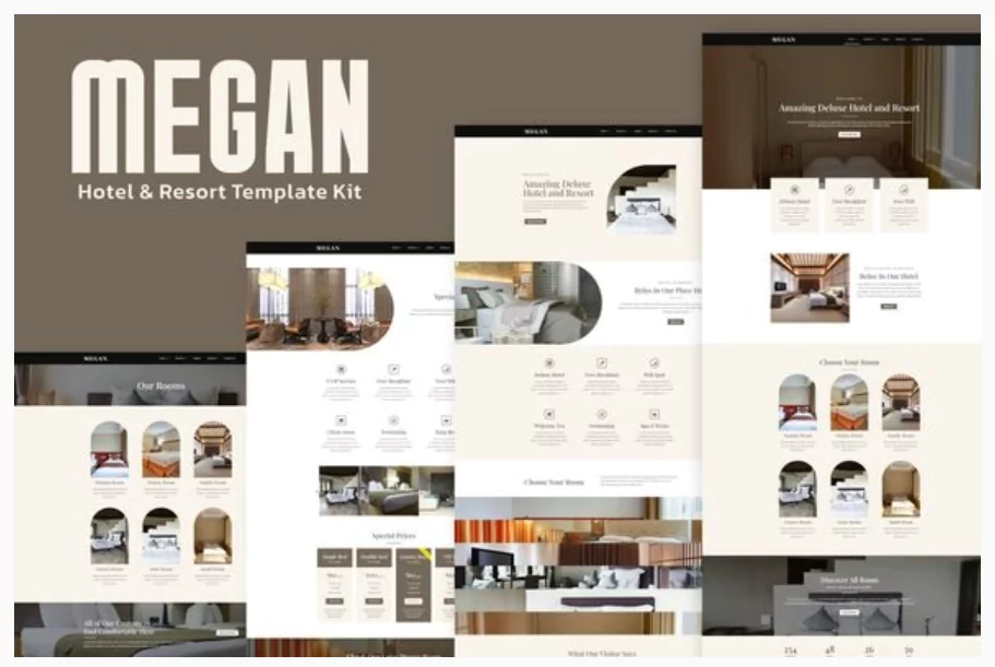 Megan - Hotel Booking Template Kit