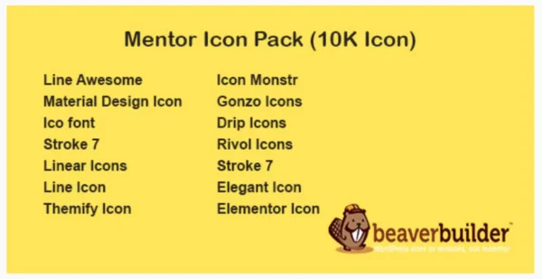 Mentor Icon Pack for Beaver Page Builder