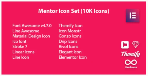 Mentor Icon Pack for Elementor Page Builder