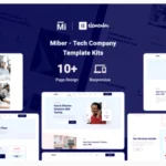 Miber - Tech Company Elementor Template Kit