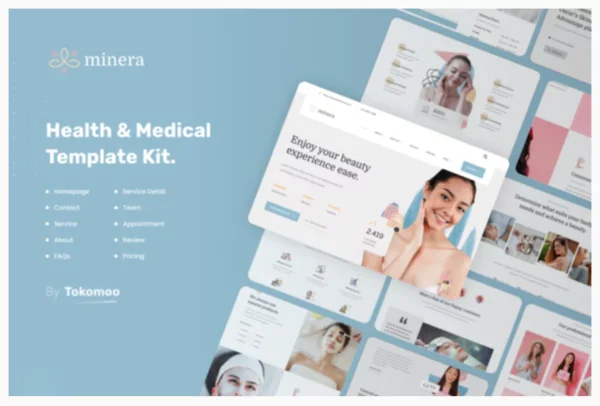 Minera | Skincare & Dermatology Elementor Template Kit