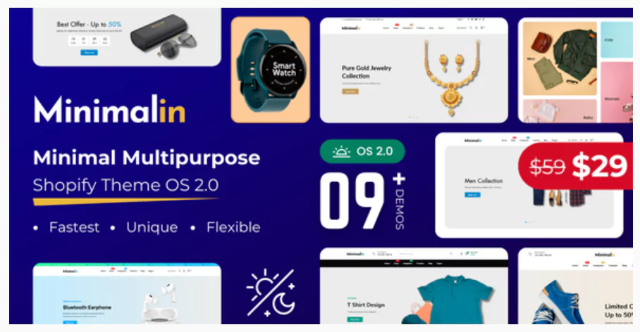 Minimalin - Minimal Multipurpose Shopify Theme OS 2.0