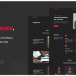 Mobdev - Creative Portfolio & Resume Elementor Template Kit