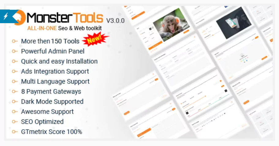 MonsterTools The All-in-One SEO & Web Toolkit, like a Swiss Army Knife