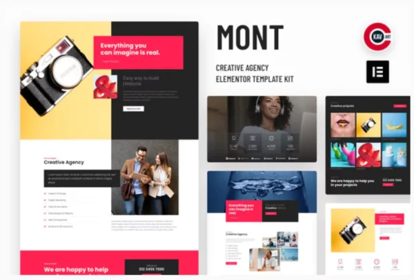 Mont - Agency Elementor Template kit