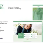 Monty Florist - Flower Boutique & Decoration Elementor Template Kit